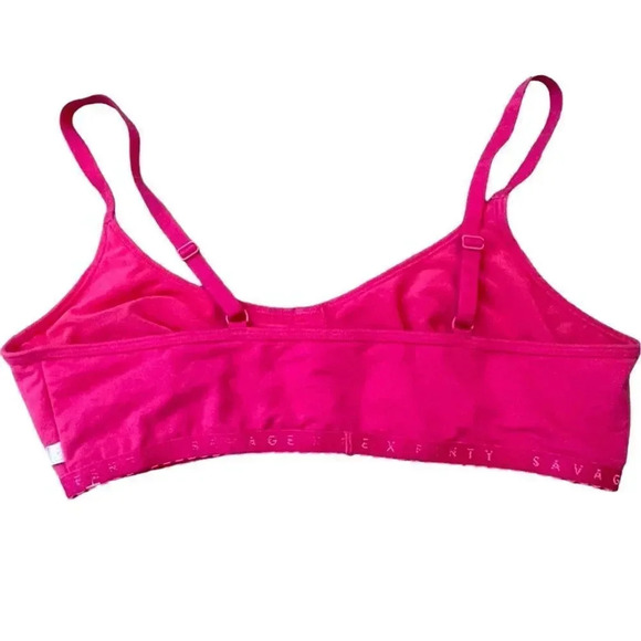 SAVAGE X FENTY COTTON JERSEY BRALETTE PINK SIZE SMALL - Picture 8 of 15